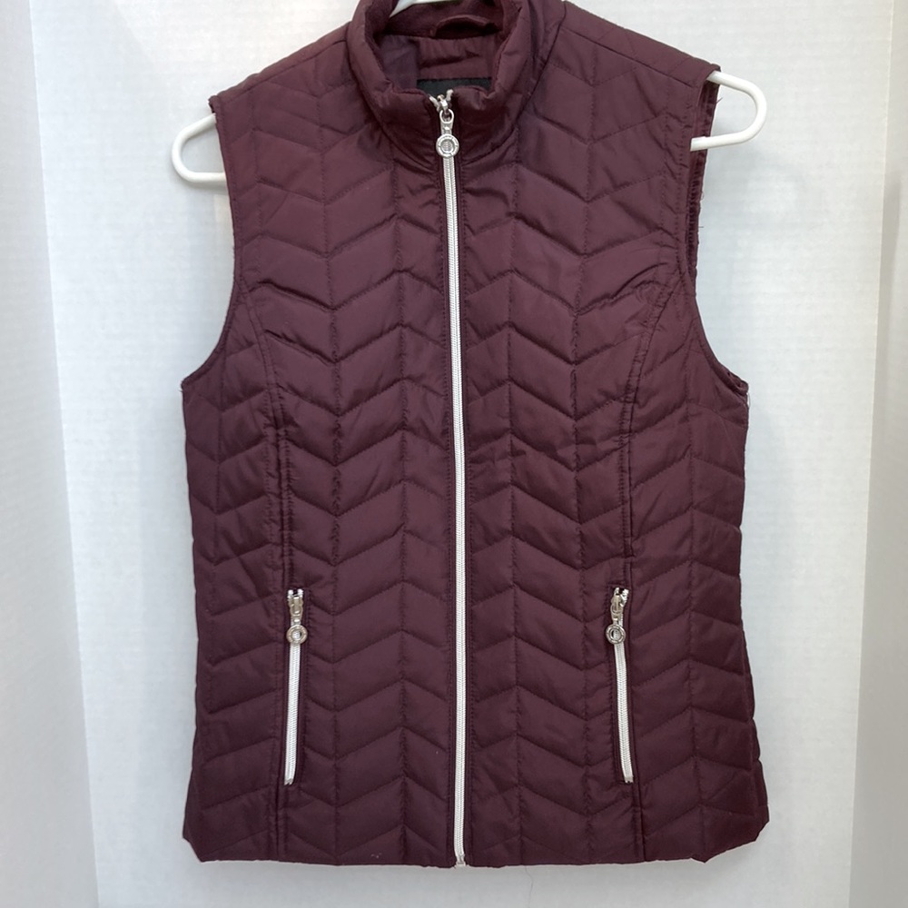 MARC NEW YORK Andrew Marc maroon color vest size XS